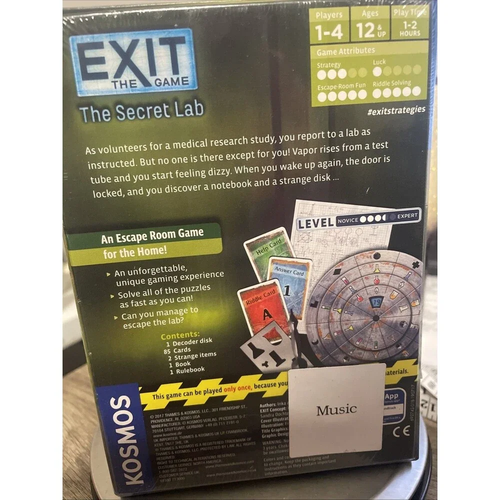 Exit: The Game – The Secret Lab • Kosmos • Escape Room Game